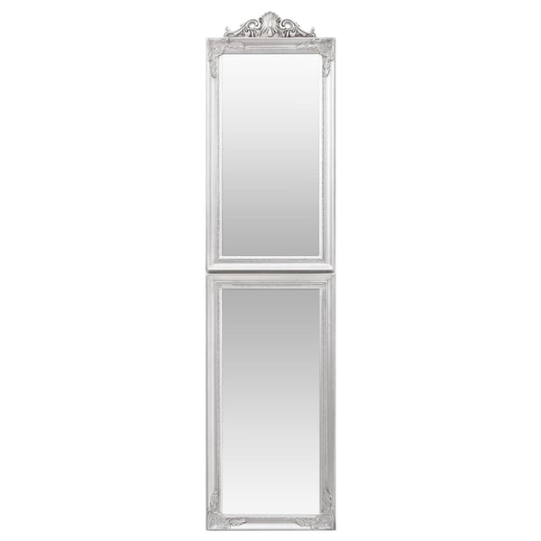 vidaXL Freestanding Mirror Silver 40x160 cm