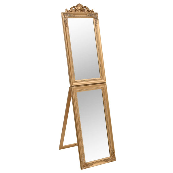 vidaXL Full-Length Mirror Gold 45x180 cm