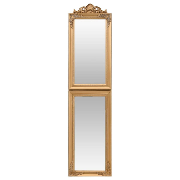 vidaXL Full-Length Mirror Gold 45x180 cm