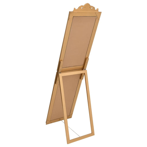 vidaXL Full-Length Mirror Gold 45x180 cm