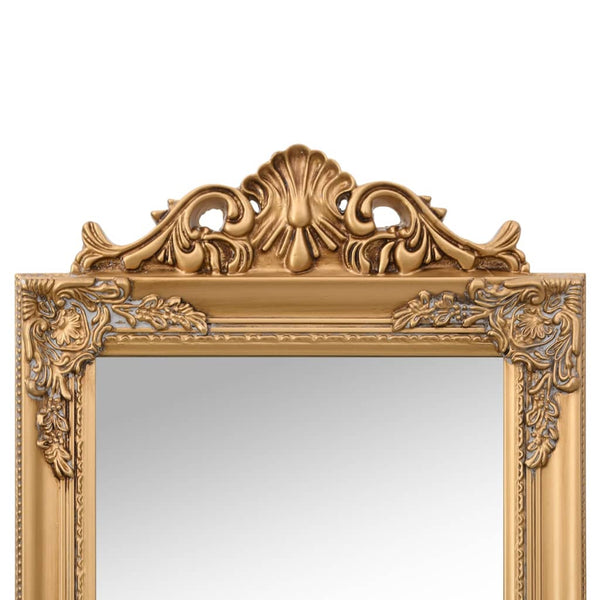 vidaXL Full-Length Mirror Gold 45x180 cm