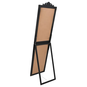vidaXL Full-Length Mirror Black 45x180 cm