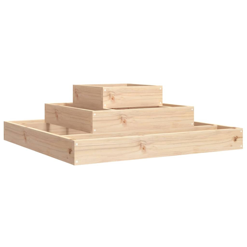 vidaXL Planter 80x80x27 cm Solid Pine Wood
