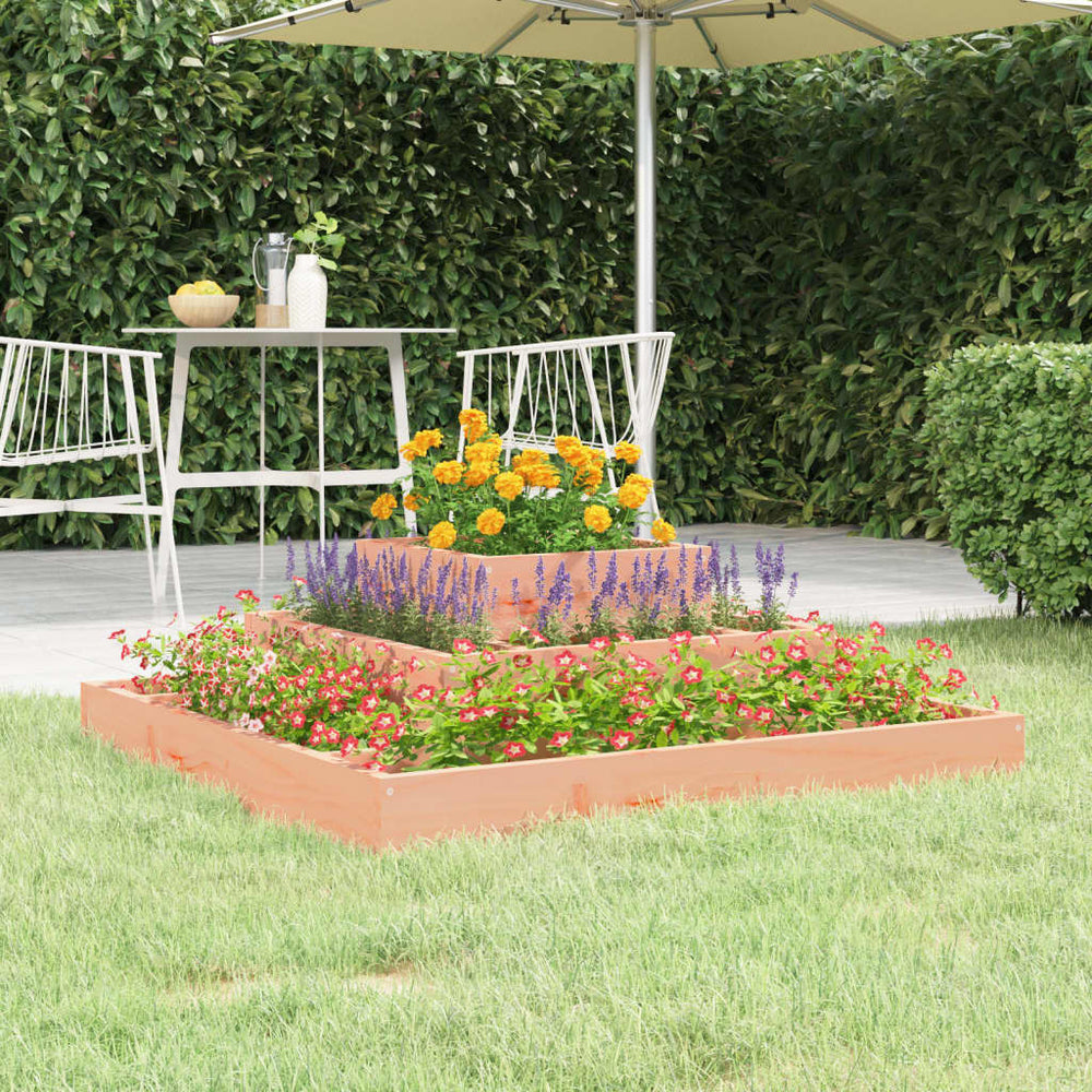 vidaXL Planter 80x80x27 cm Solid Douglas Fir