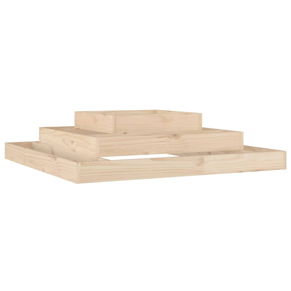 vidaXL Planter Box 110x110x27 cm Solid Pine Wood