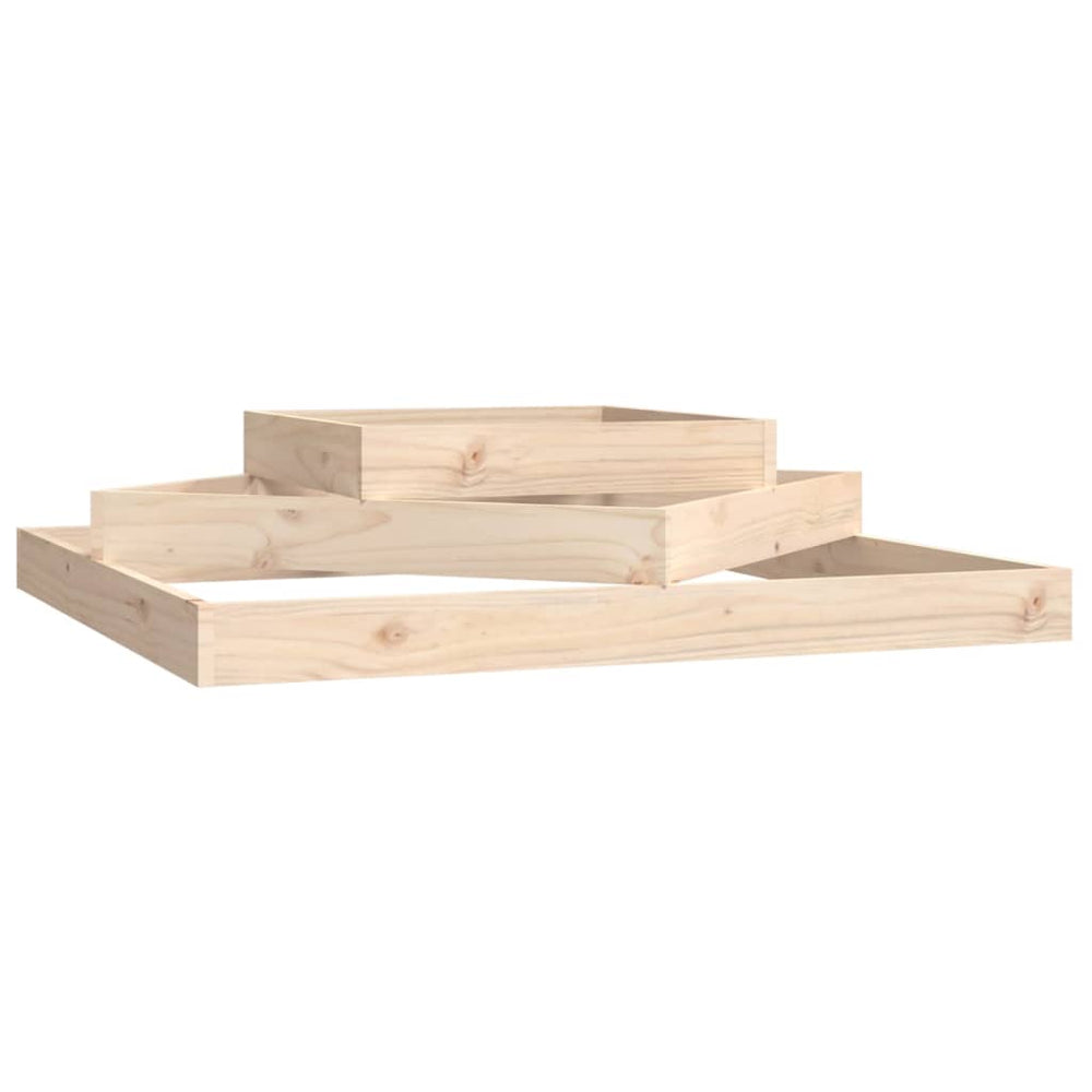 vidaXL Planter 112x112x27 cm Solid Pinewood