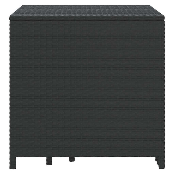 vidaXL Nesting Tables 3 pcs. Black Poly Rattan