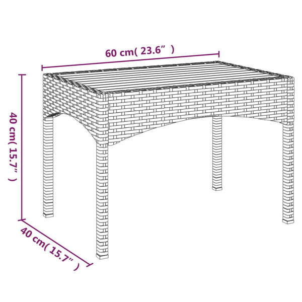 vidaXL Garden Lounge Chairs 2 pcs with Table Grey Poly Rattan