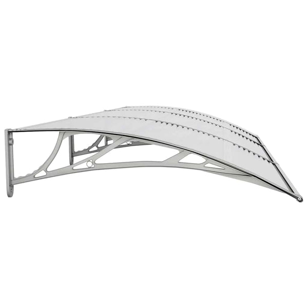 vidaXL Door Awning Grey 300x100 cm Polycarbonate