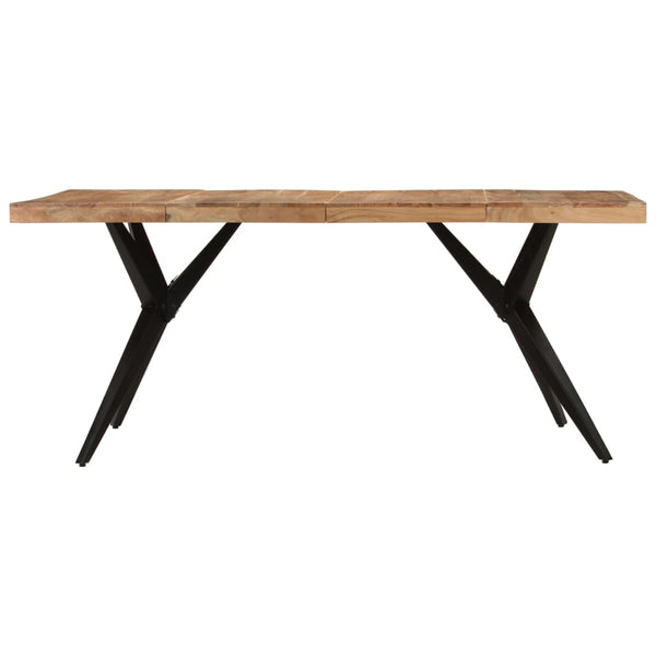 Schwarzer Esstisch Akazie Massivholz 180 cm