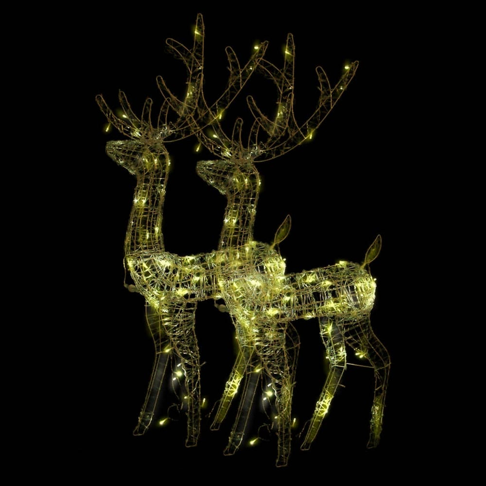 vidaXL LED Reindeer 2 pcs. Acrylic 120 cm Warm White