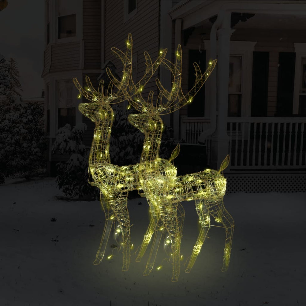 vidaXL LED Reindeer 2 pcs. Acrylic 120 cm Warm White