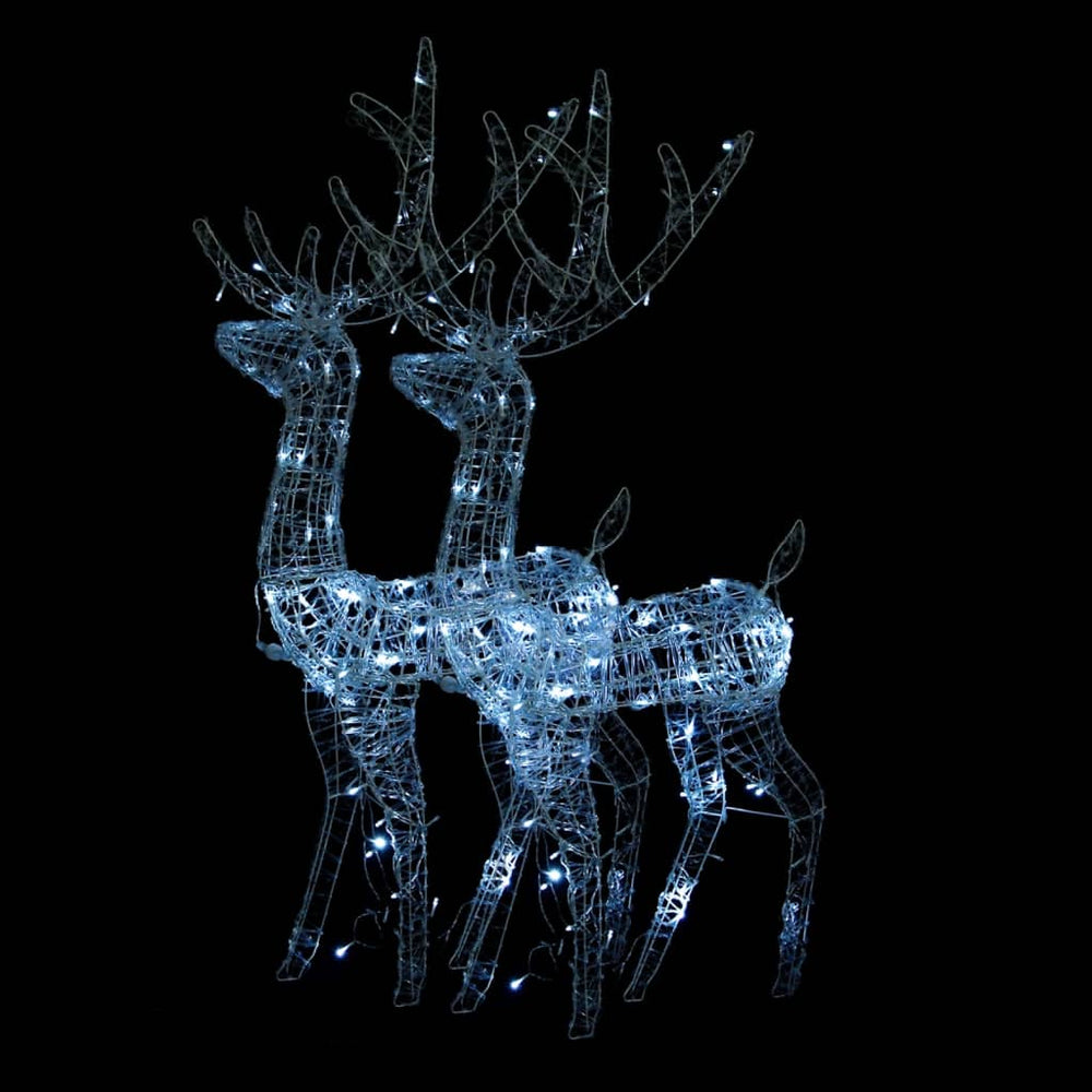 vidaXL LED Reindeer 2 pcs. Acrylic 120 cm Cold White