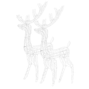 vidaXL LED Reindeer 2 pcs. Acrylic 120 cm Blue