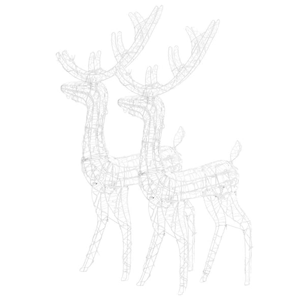 vidaXL LED Reindeer 2 pcs. Acrylic 120 cm Blue