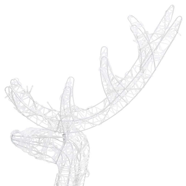 vidaXL LED Reindeer 2 pcs. Acrylic 120 cm Blue