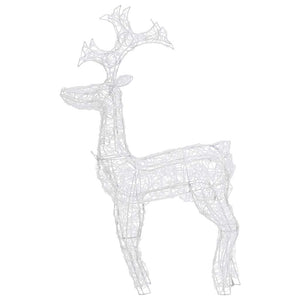 vidaXL Reindeer Christmas Decoration 2 pcs 60x16x100 cm Acrylic