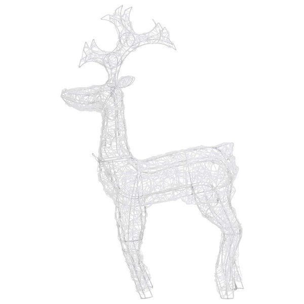 vidaXL Reindeer Christmas Decoration 2 pcs 60x16x100 cm Acrylic