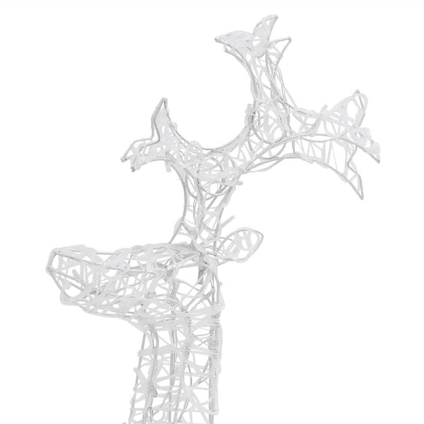 vidaXL Reindeer Christmas Decoration 2 pcs 60x16x100 cm Acrylic