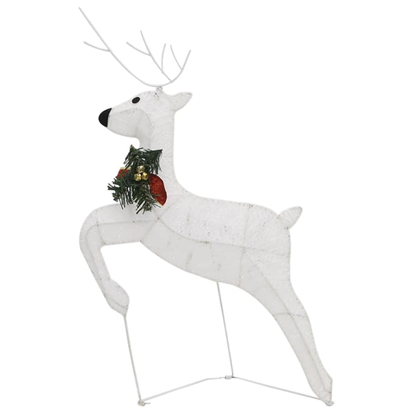 vidaXL LED Reindeer 6 pcs. White 120 LEDs