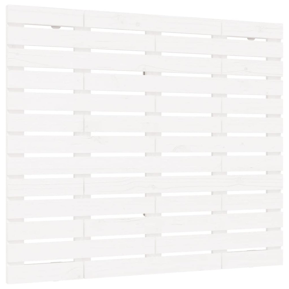 vidaXL Wall Headboard White 126x3x91.5 cm Solid Pine Wood