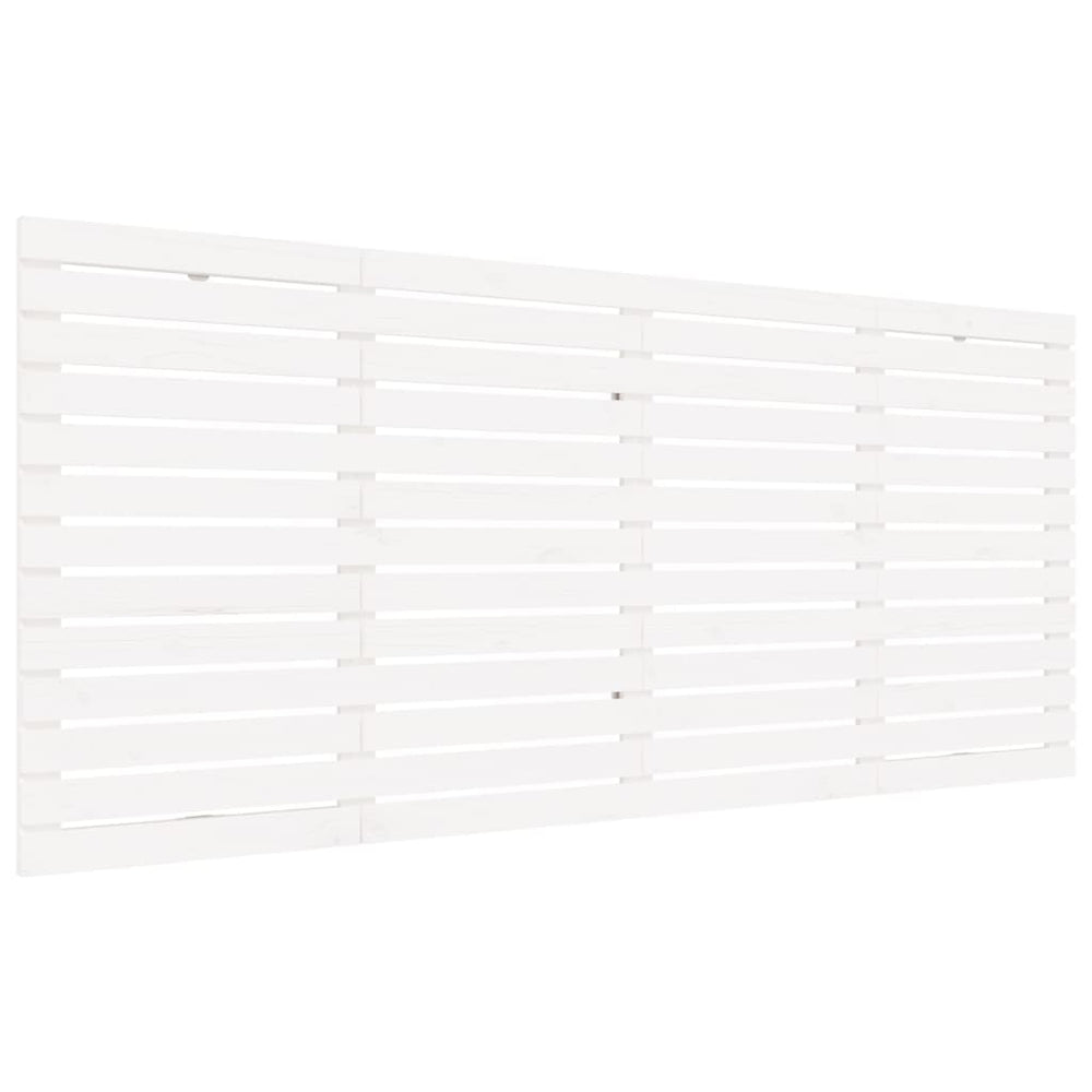 vidaXL Wall Headboard White 166x3x91.5 cm Solid Pine Wood