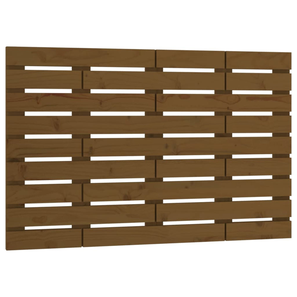 vidaXL Wall Headboard Honey Brown 106x3x63 cm Solid Pine Wood