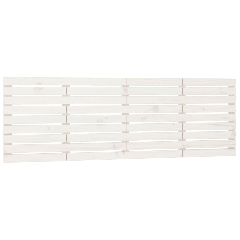 vidaXL Wall Headboard White 206x3x63 cm Solid Pine Wood