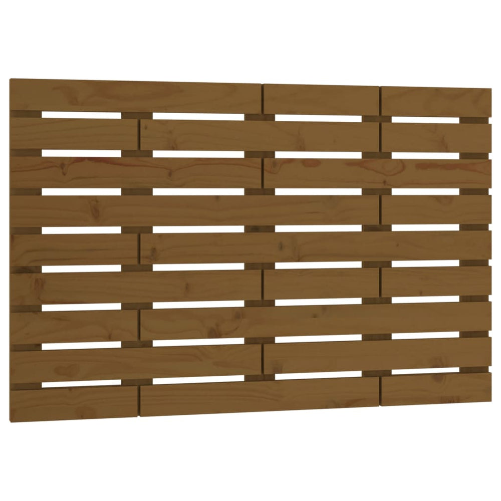 vidaXL Wall Headboard Honey Brown 96x3x63 cm Solid Pine Wood
