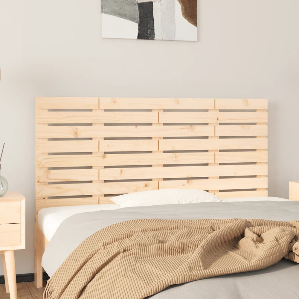 vidaXL Wall Headboard 126x3x63 cm Solid Pine Wood