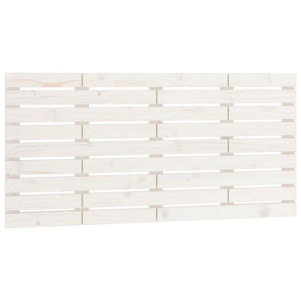 vidaXL Wall Headboard White 146x3x63 cm Solid Pine Wood