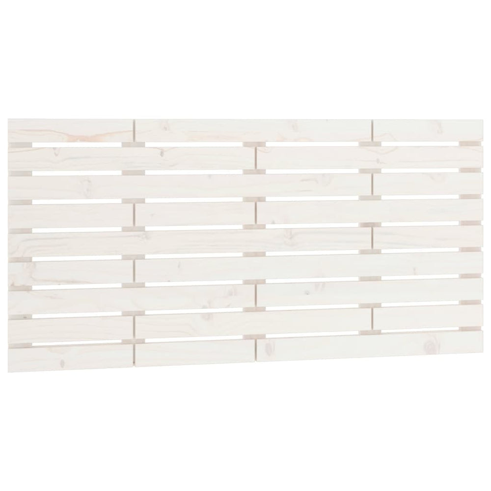 vidaXL Wall Headboard White 156x3x63 cm Solid Pine Wood