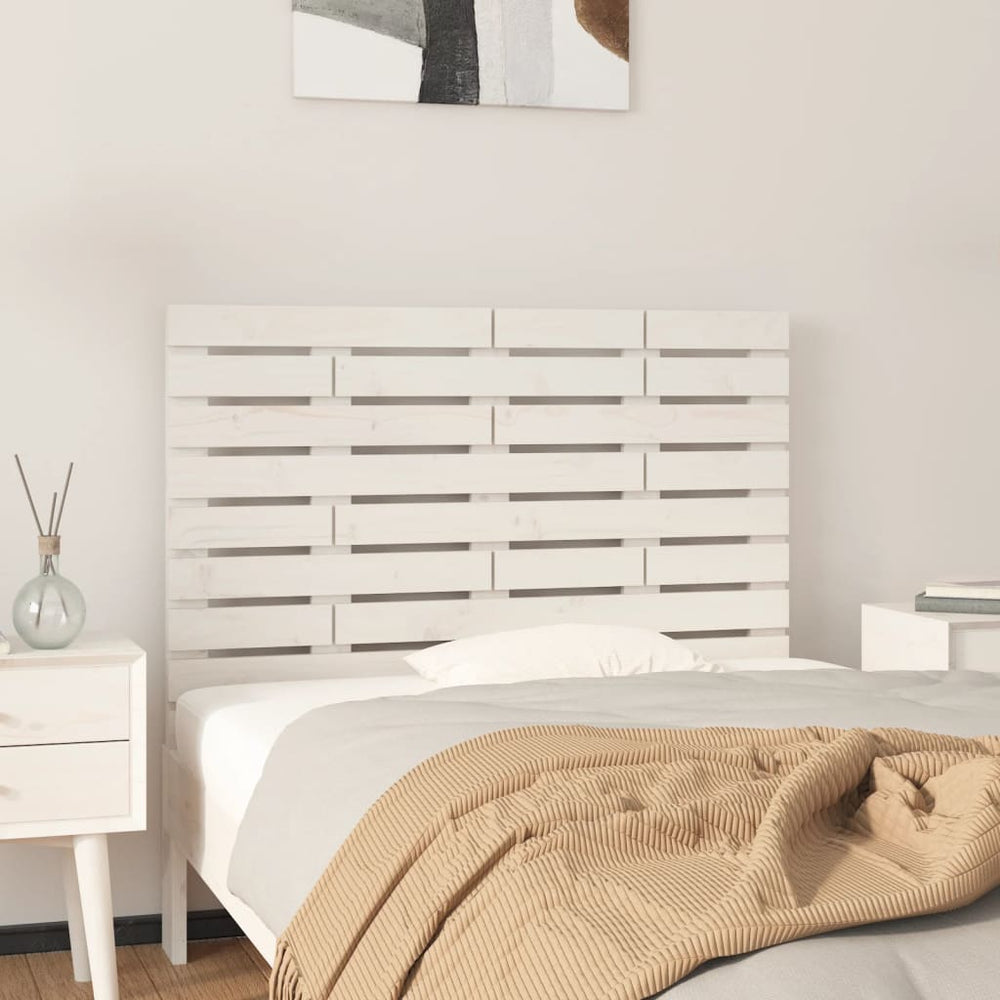 vidaXL Wall Headboard White 81x3x63 cm Solid Pine Wood