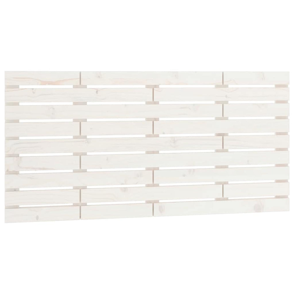vidaXL Wall Headboard White 141x3x63 cm Solid Pine Wood