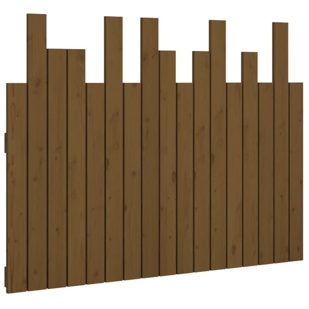 vidaXL Wall Headboard Honey Brown 108x3x80 cm Solid Pine Wood