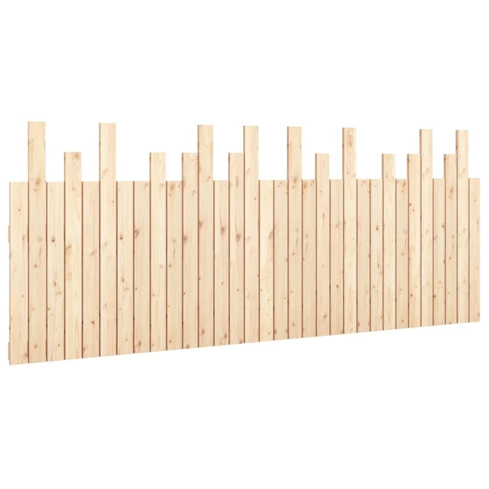 vidaXL Wall Headboard 204x3x80 cm Solid Pine Wood