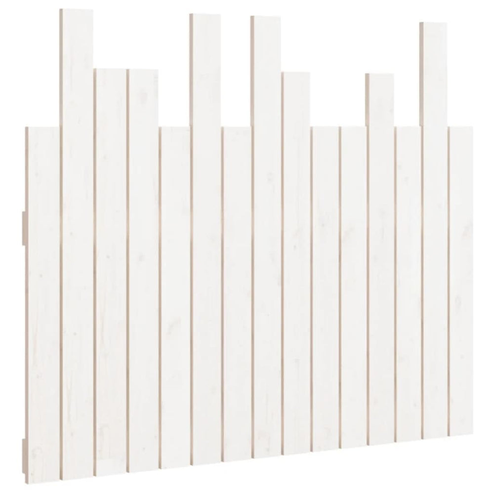 vidaXL Wall Headboard White 95.5x3x80 cm Solid Pine Wood