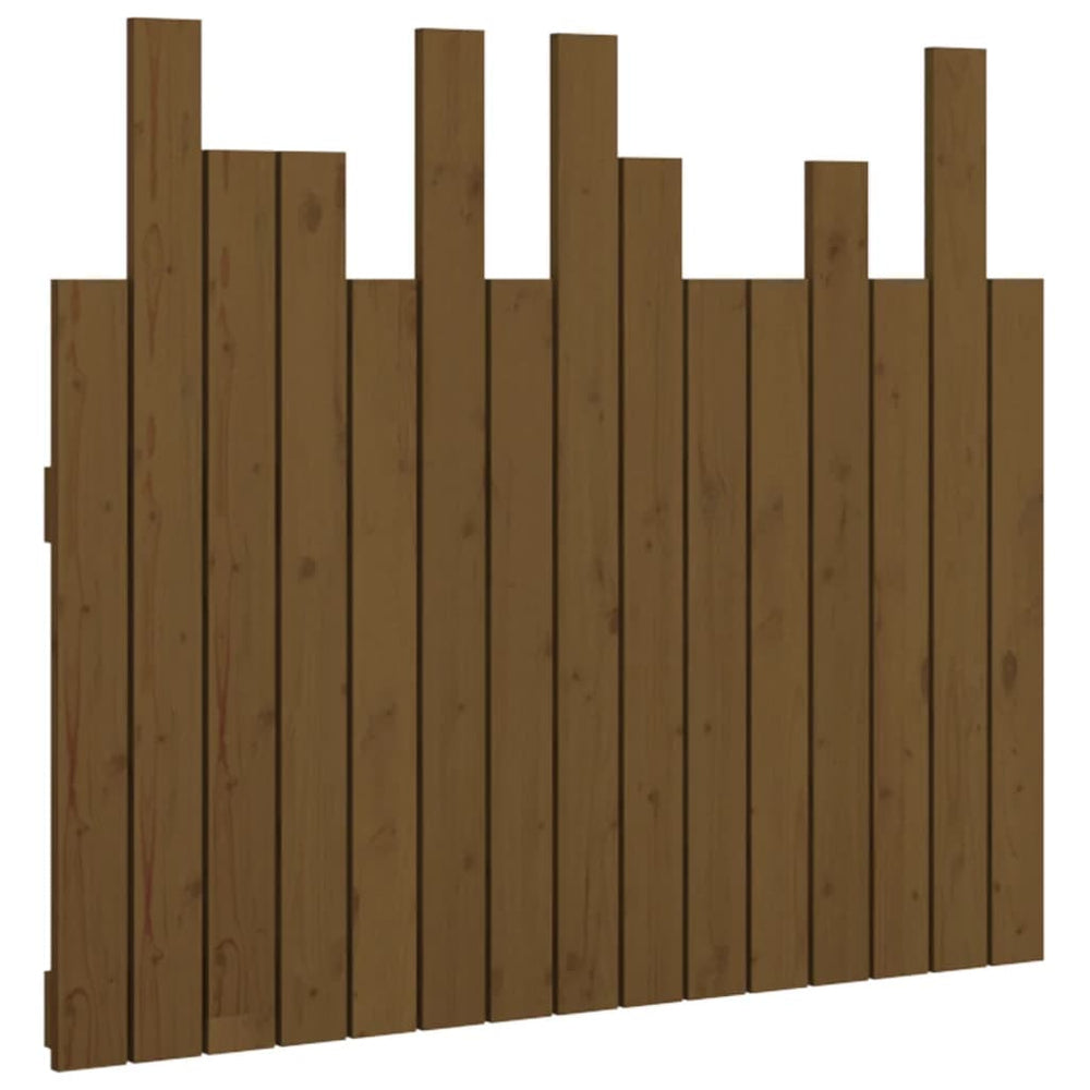 vidaXL Wall Headboard Honey Brown 95.5x3x80 cm Solid Pine Wood