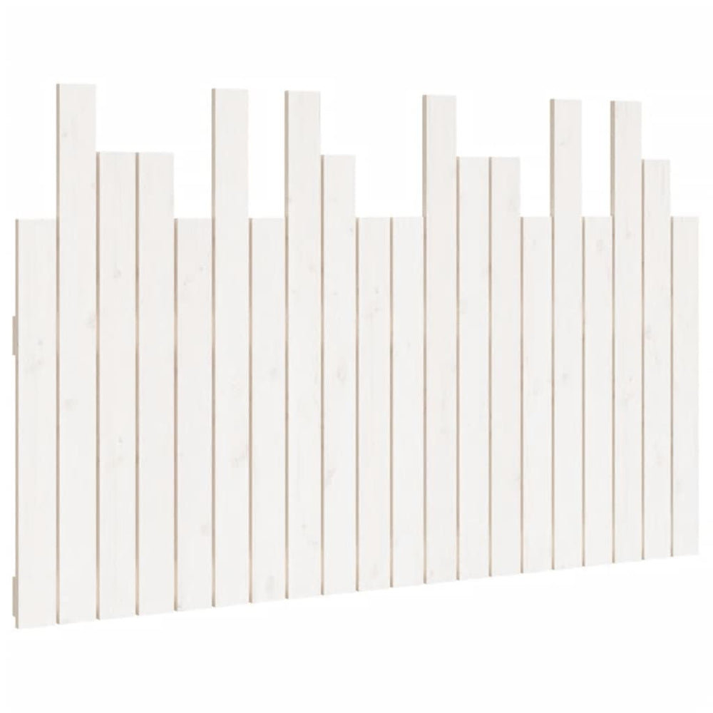 vidaXL Wall Headboard White 127.5x3x80 cm Solid Pine Wood