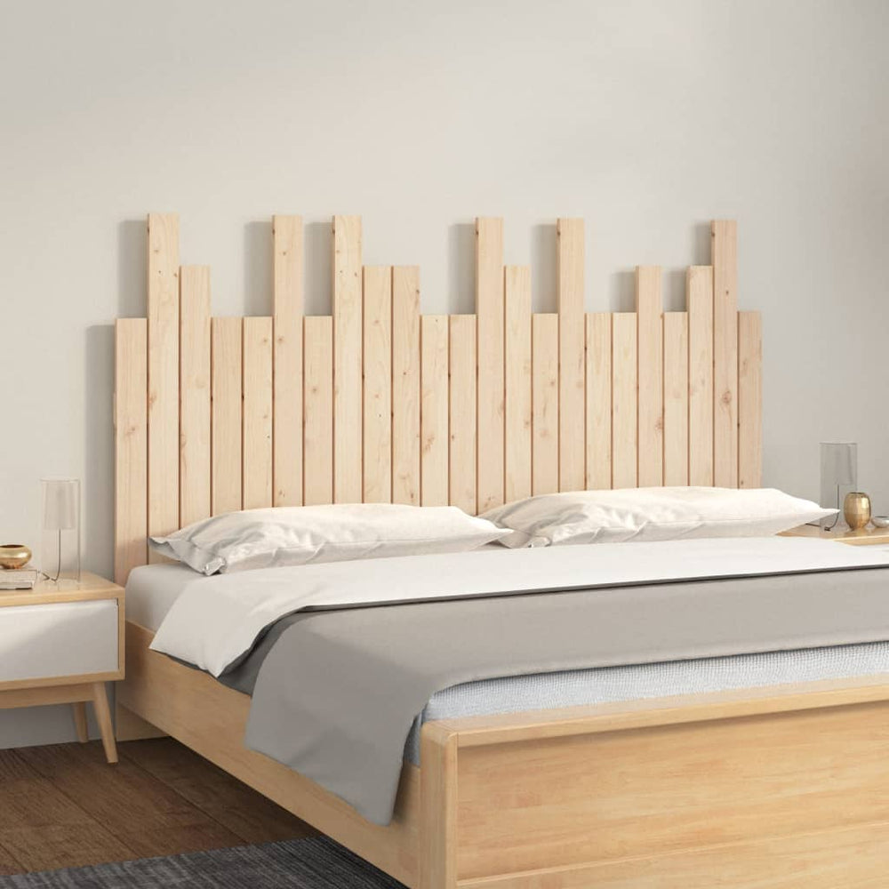 vidaXL Wall Headboard 146.5x3x80 cm Solid Pine Wood