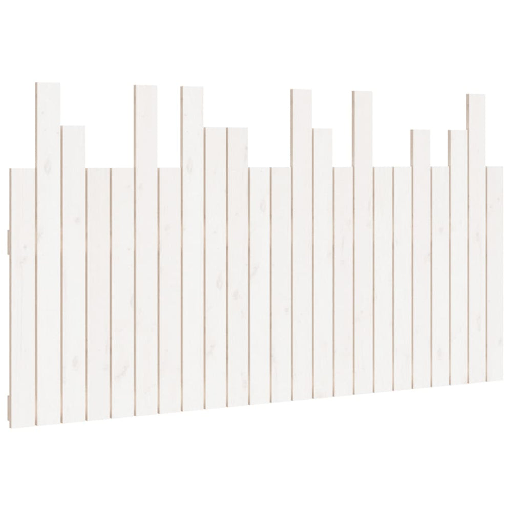 vidaXL Wall Headboard White 146.5x3x80 cm Solid Pine Wood