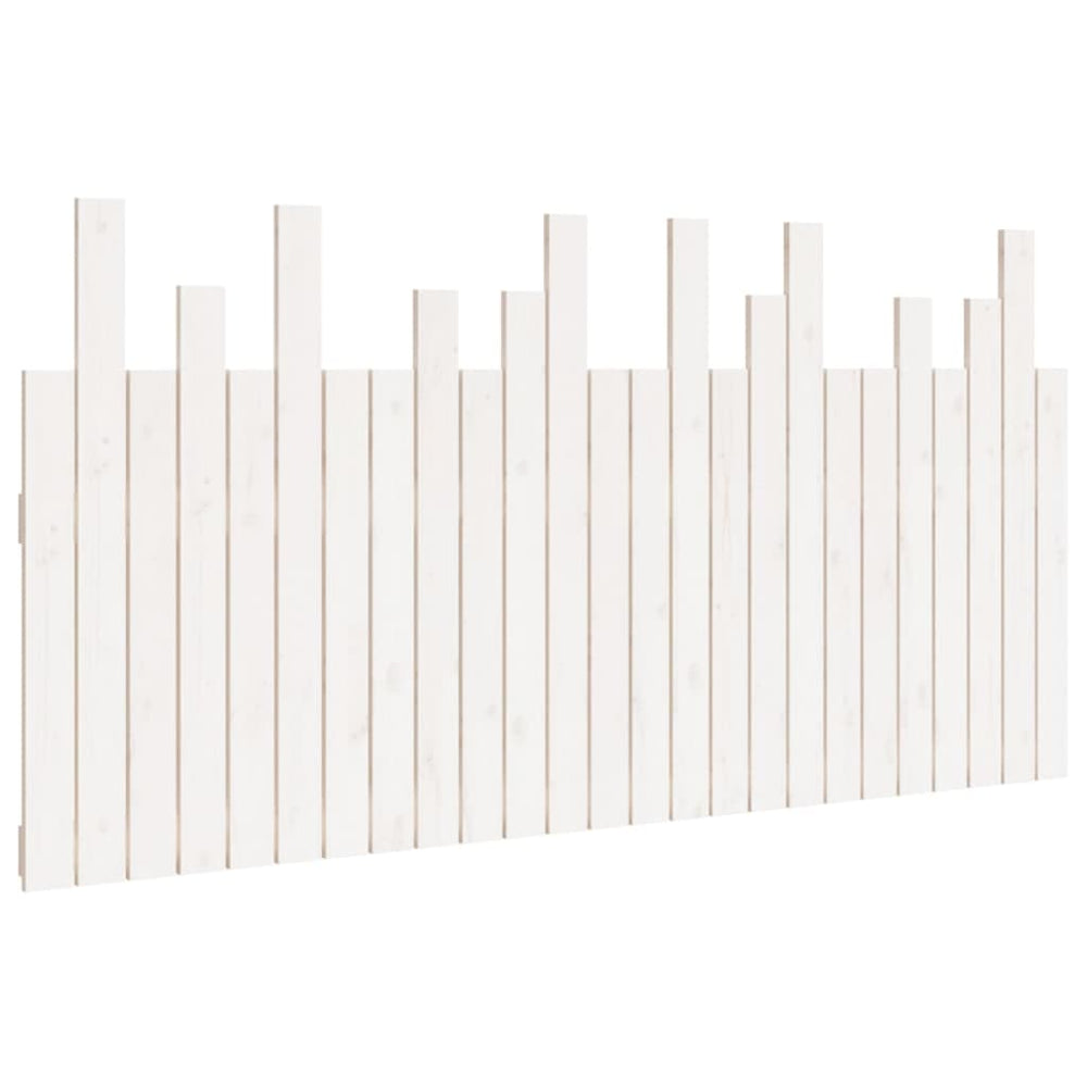 vidaXL Wall Headboard White 159.5x3x80 cm Solid Pine Wood