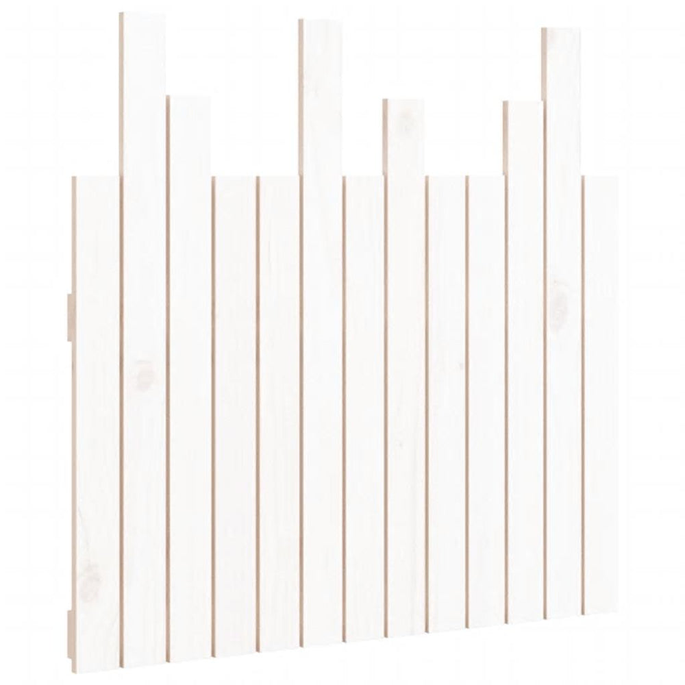 vidaXL Wall Headboard White 82.5x3x80 cm Solid Pine Wood