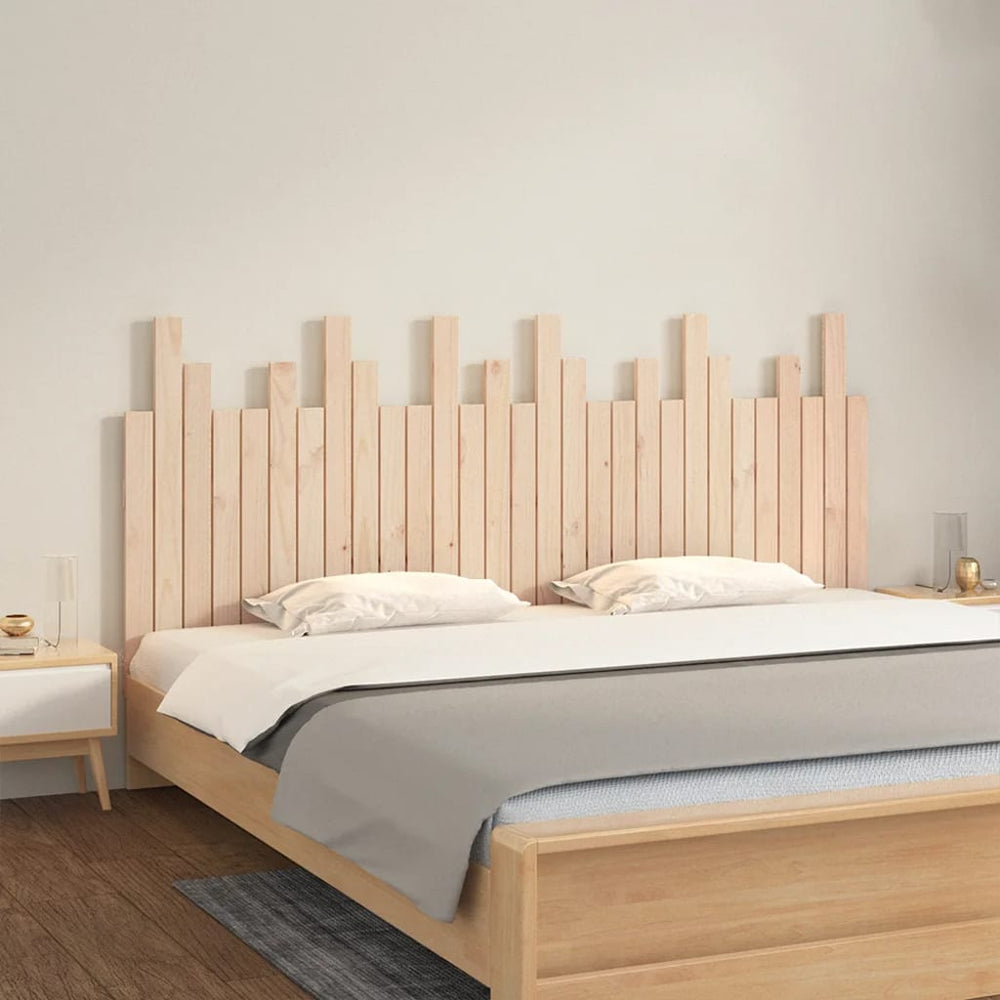 vidaXL Wall Headboard 185x3x80 cm Solid Pine Wood