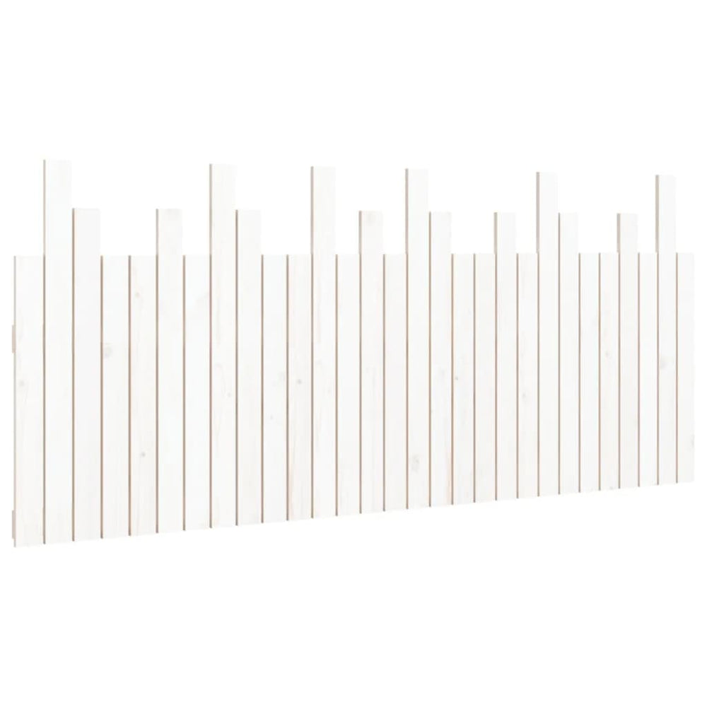 vidaXL Wall Headboard White 185x3x80 cm Solid Pine Wood