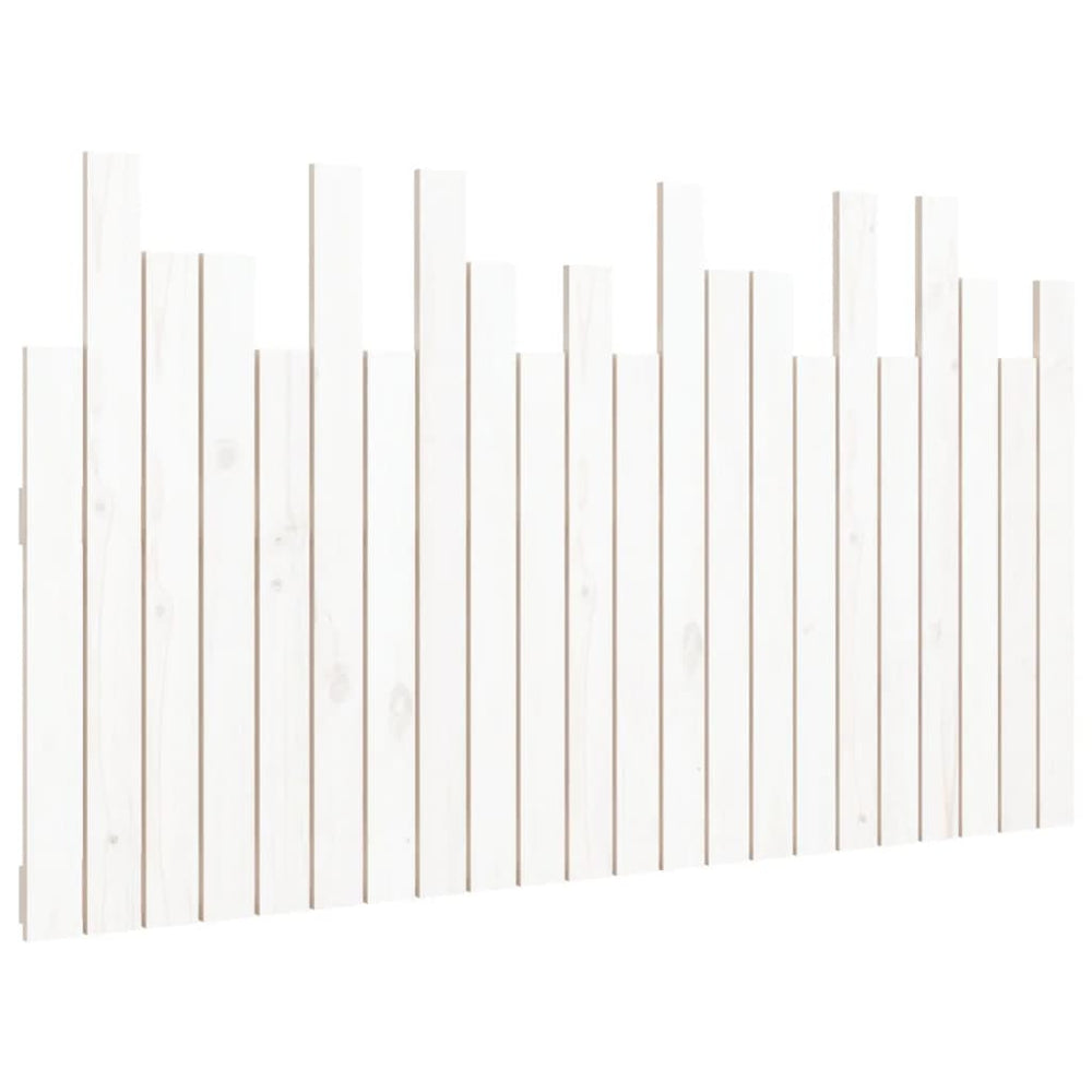 vidaXL Wall Headboard White 140x3x80 cm Solid Pine Wood