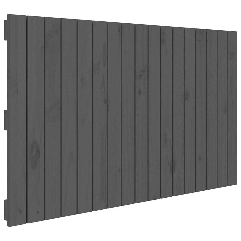 vidaXL Wall Headboard Gray 108x3x60 cm Solid Pine Wood