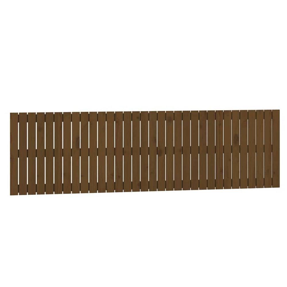 vidaXL Wall Headboard Honey Brown 204x3x60 cm Solid Pine Wood
