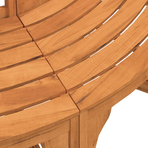 vidaXL Tree Bench Round Ø208 cm Solid Eucalyptus Wood