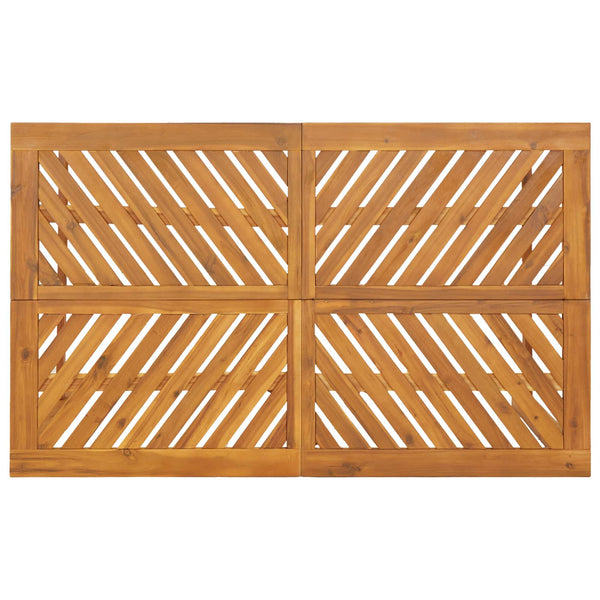 vidaXL Garden Dining Set 4 pcs Brown Solid Acacia Wood